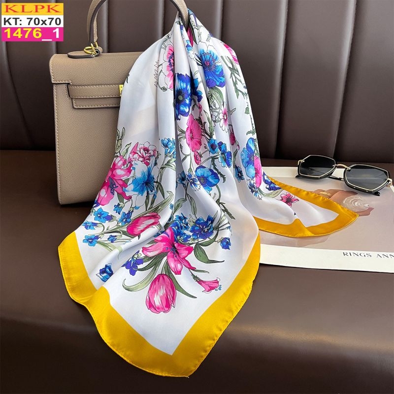 Khăn Phụ Kiện Lụa Vuông 70cm - Thế Giới Khăn Đẹp C1025_1