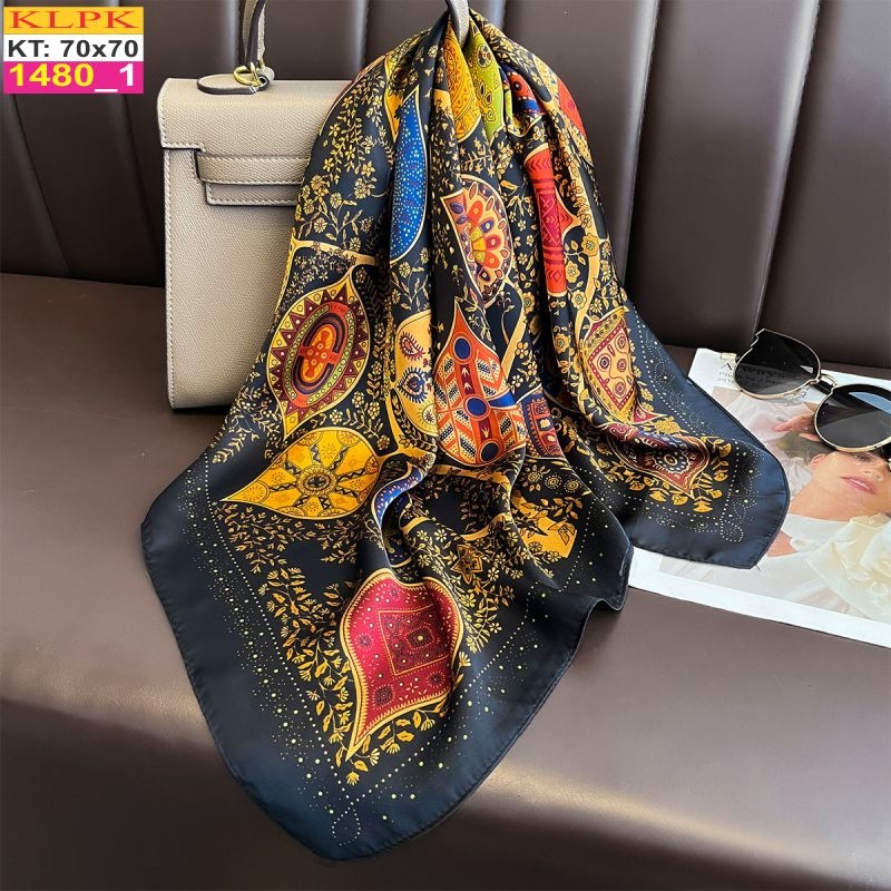 Khăn Phụ Kiện Lụa Vuông 70cm - Thế Giới Khăn Đẹp C1035_1