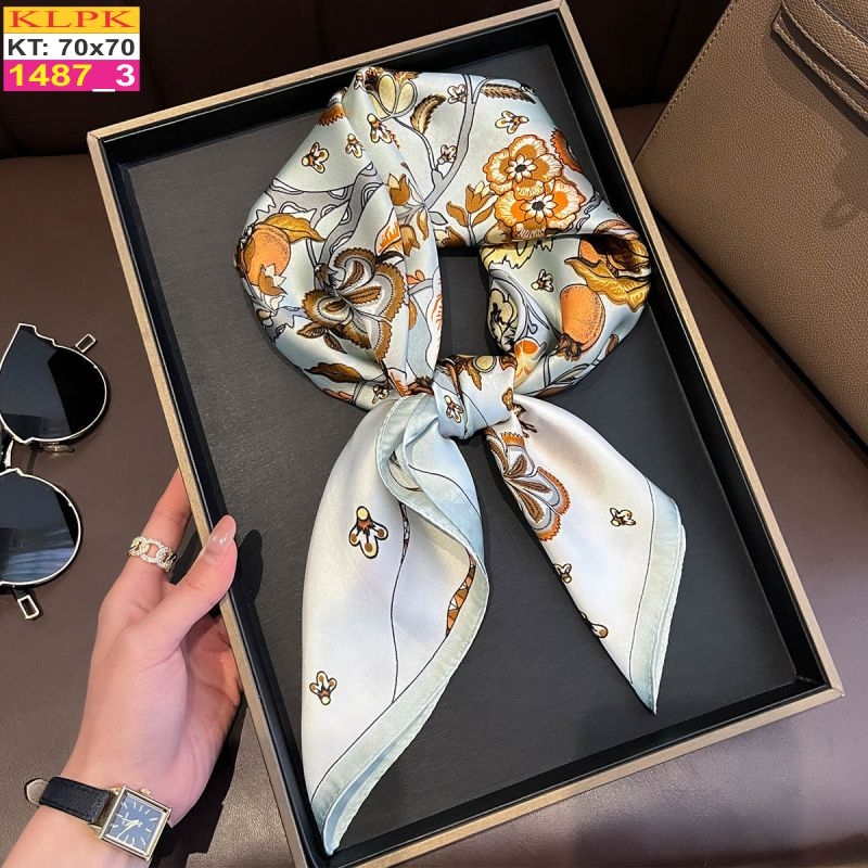 Khăn Phụ Kiện Lụa Vuông 70cm - Thế Giới Khăn Đẹp C1049_3