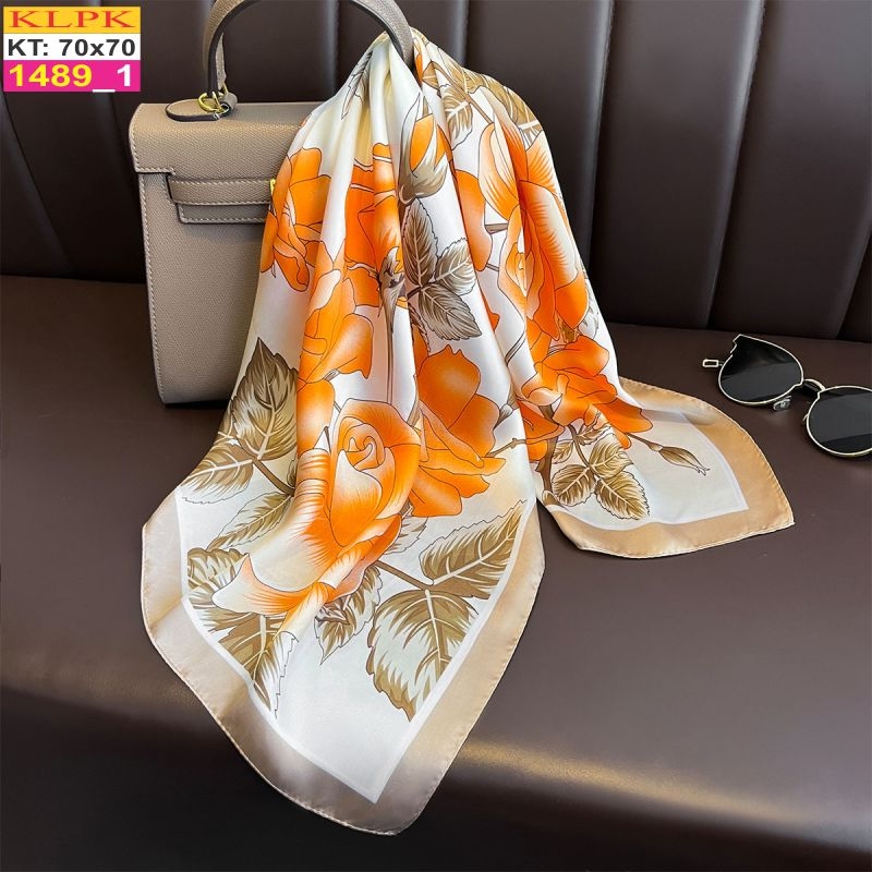 Khăn Phụ Kiện Lụa Vuông 70cm - Thế Giới Khăn Đẹp C1026_1