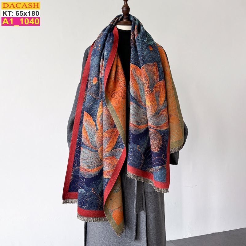 Khăn Choàng Cổ Cashmere Cao Cấp Thế Giới Khăn Đẹp A1_1040_1