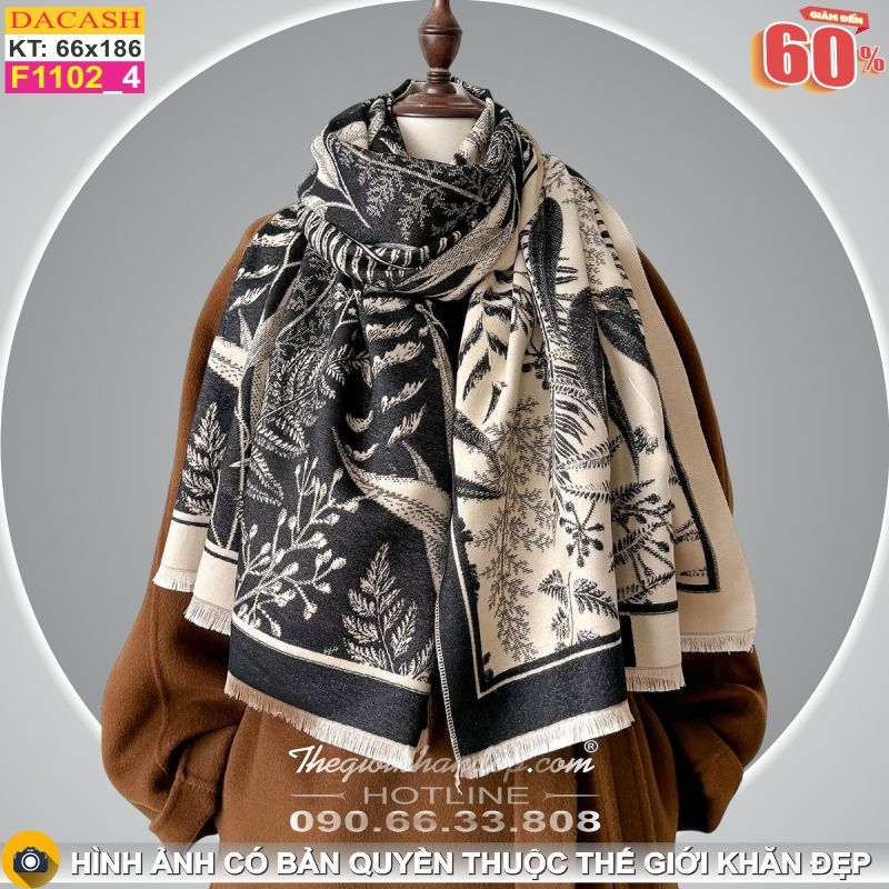 Khăn Choàng Cổ Cashmere Cao Cấp Thế Giới Khăn Đẹp CASHMERE F1102_4