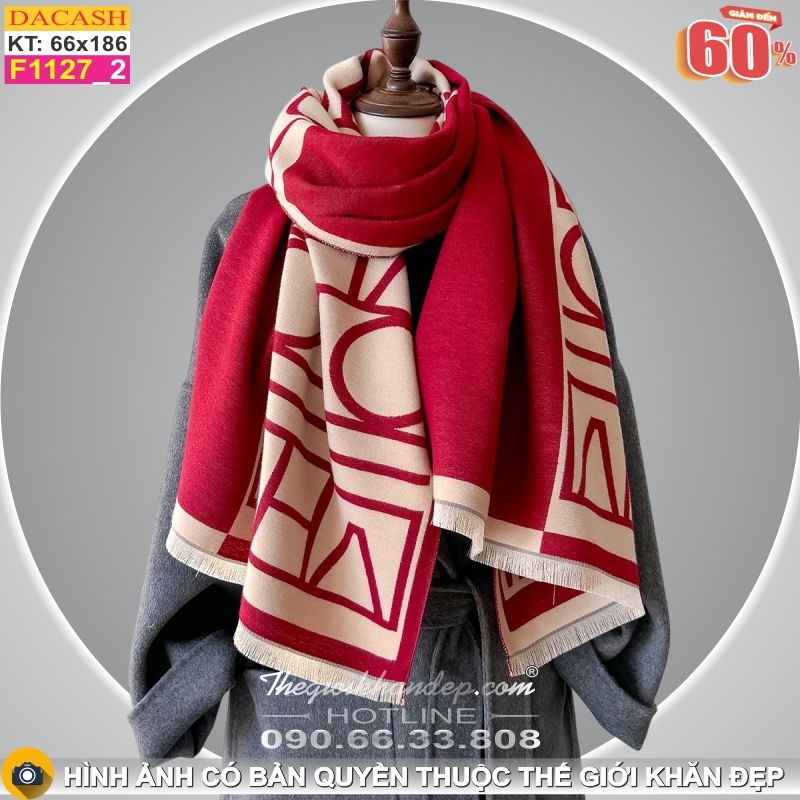 Khăn Choàng Cổ Cashmere Cao Cấp Thế Giới Khăn Đẹp CASHMERE F1127_2