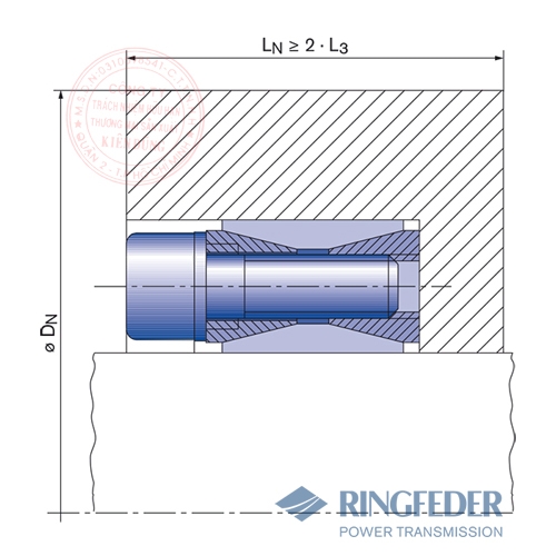 Thiết bị khóa trục côn Ringfeder RfN 7012 location