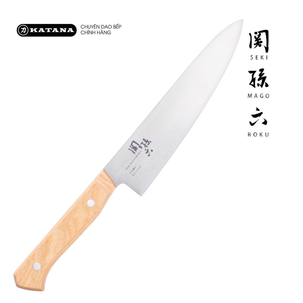 Dao thái thịt cá Nhật Bản cao cấp KAI Shiraai Gyuto - AB5483 (180mm)