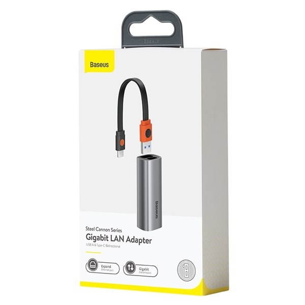ĐẦU CHUYỂN BASEUS STEEL CANNON SERIES (USB+TYPE C)