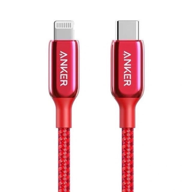 CÁP ANKER LINE + 3 TYPEC_IP 0.9M ĐỎ