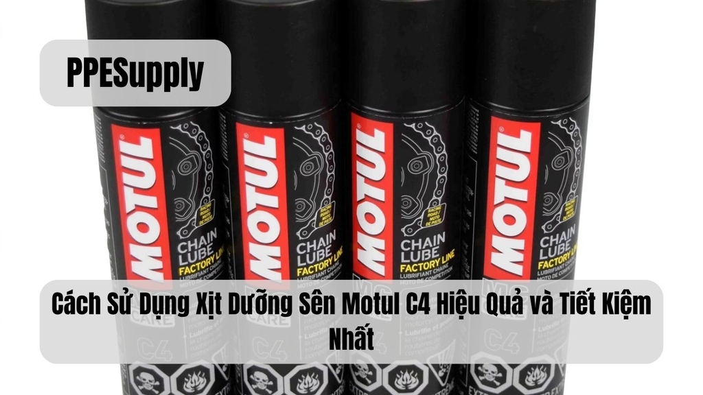 Cách Sử Dụng Xịt Dưỡng Sên Motul C4 Hiệu Quả và Tiết Kiệm Nhất
