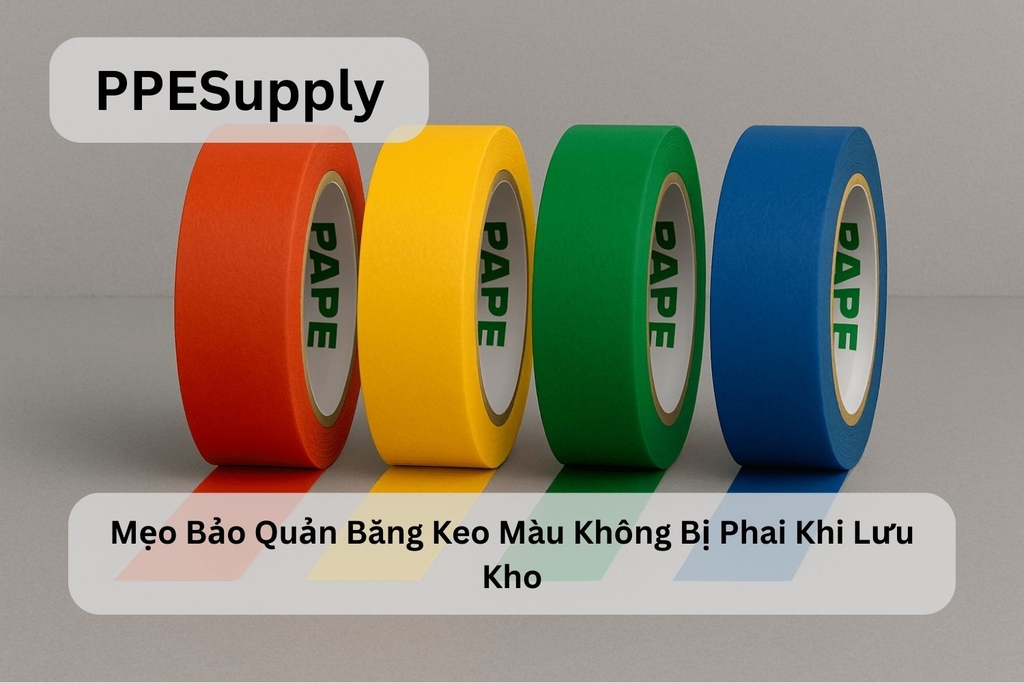 Mẹo Bảo Quản Băng Keo Màu Không Bị Phai Khi Lưu Kho