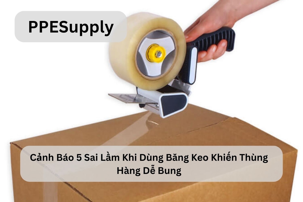 Cảnh Báo 5 Sai Lầm Khi Dùng Băng Keo Khiến Thùng Hàng Dễ Bung