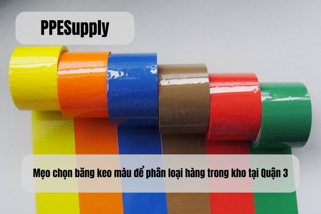 Mẹo chọn băng keo màu để phân loại hàng trong kho tại Quận 3