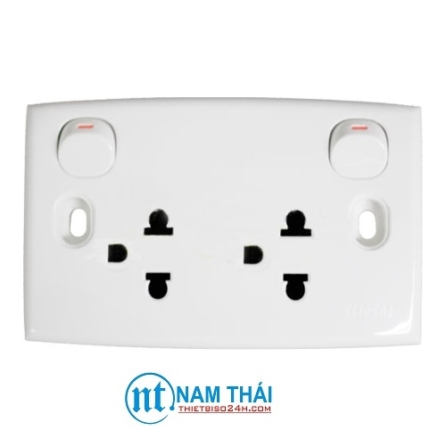 Bộ ổ cắm đôi 3 chấu 16A (E426UEST_G19)