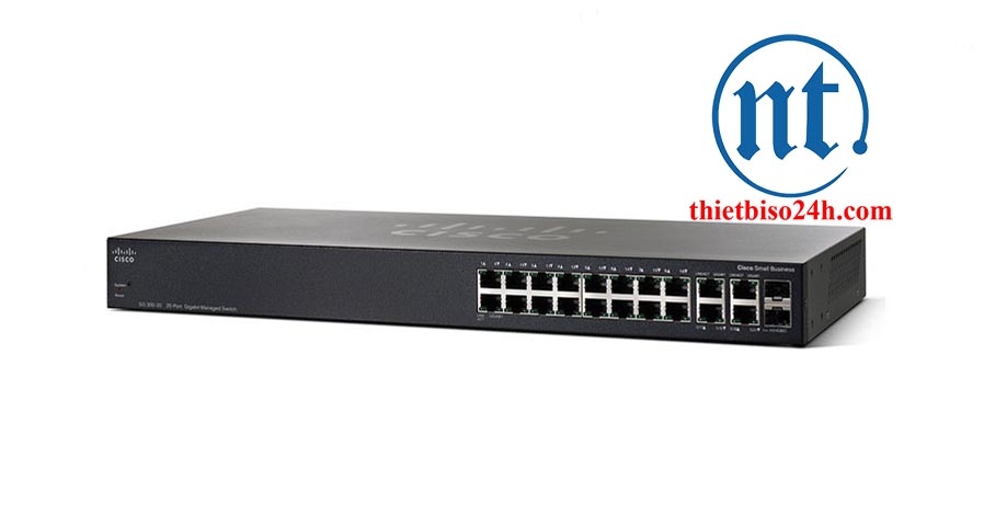 Thiết bị chia mạng Cisco SG350-20-K9-EU Managed Switch