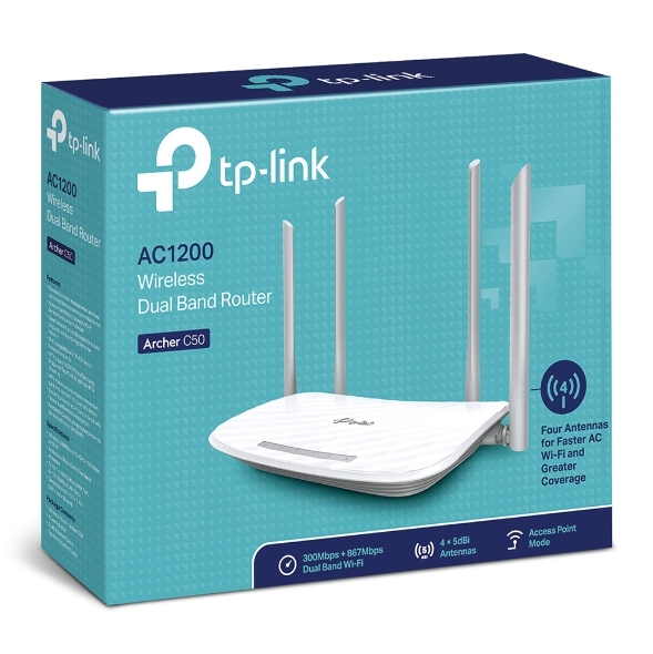 Bộ phát Wifi chuẩn AC1200 TP-link Archer C50