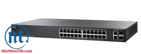 Thiết bị chia mạng Cisco SF350-24MP-K9-EU POE Managed Switch