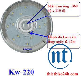 Đèn ốp trần cảm ứng KW-220 (LED 7W)