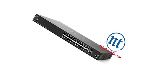 Thiết bị chia mạng Cisco SF350-24P-K9-EU POE Managed Switch