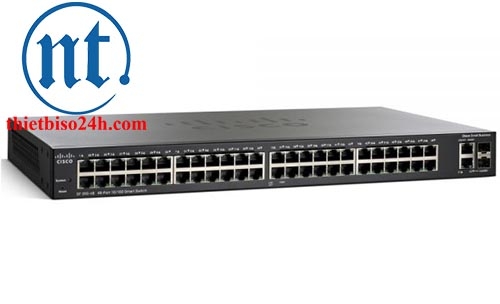 Thiết bị chia mạng Cisco SLM248GT-EU SF200-48 - Switch thông minh, Cổng quang