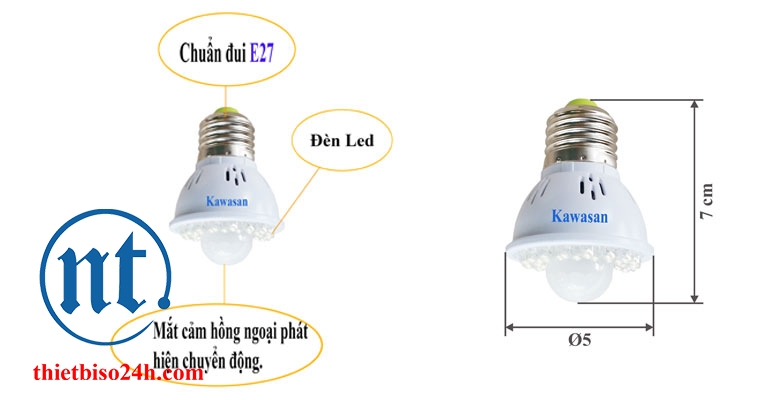 Đèn led cảm ứng KAWA SS61