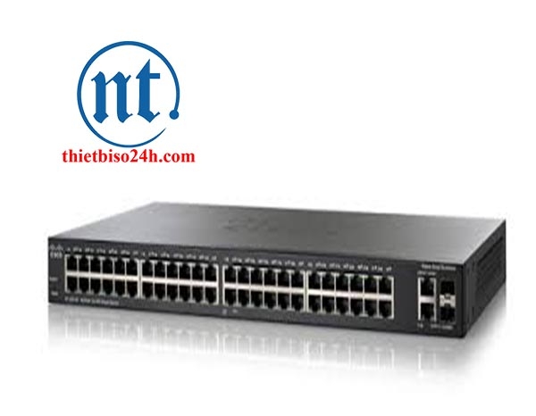 Thiết bị chia mạng Cisco SLM224GT-EU SF200-24 - Switch thông minh, Cổng quang