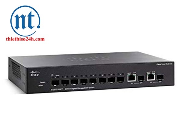 Thiết bị chia mạng Cisco SG350-10SFP-K9-EU POE Managed SFP Switch