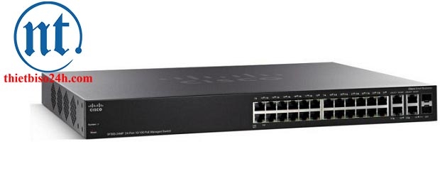 Thiết bị chia mạng Cisco SF350-24MP-K9-EU POE Managed Switch