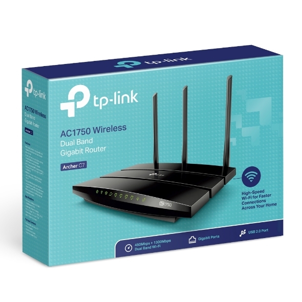 Bộ phát Wifi chuẩn AC TP-LINK 24GHz/5GHz Archer C7