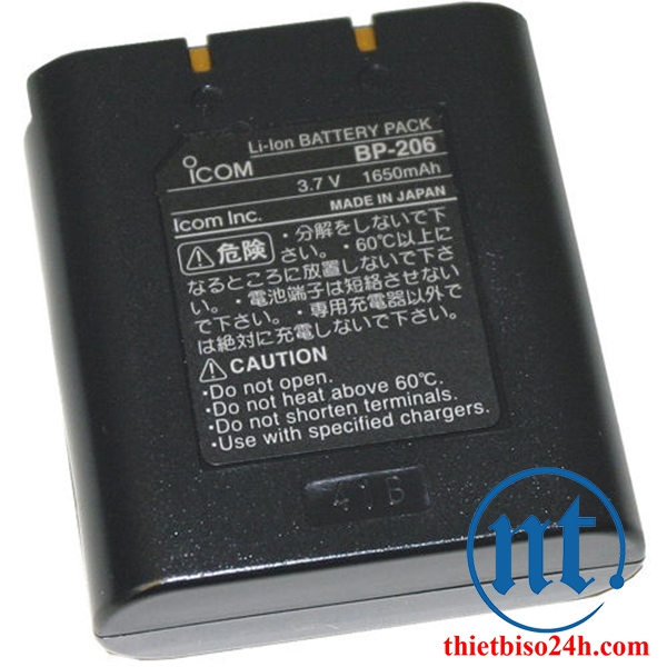 Pin Icom BP-206 (3.7V/1650mAh, Li-Ion)