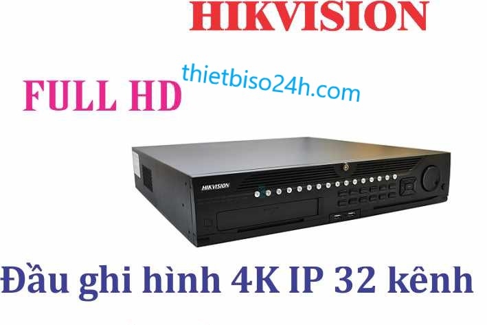 Đầu ghi hình 32 kênh IP HIKVISION DS-9632NI-I8