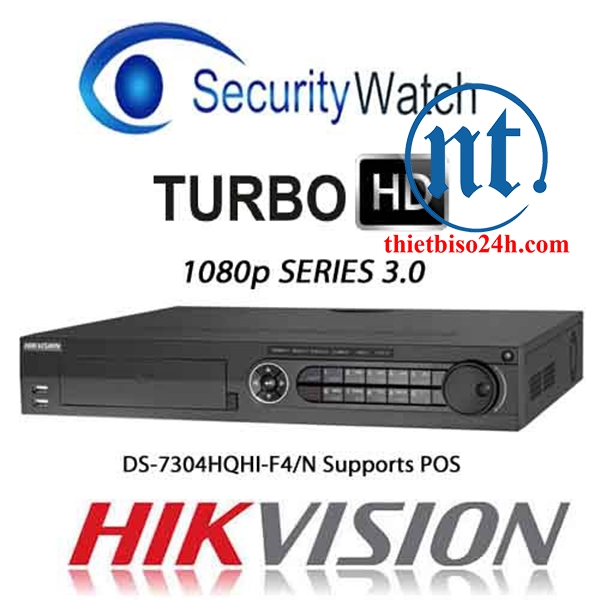 Đầu ghi hình 4 kênh TURBO HD 3.0 Hikvision DS-7304HQHI-F4/N