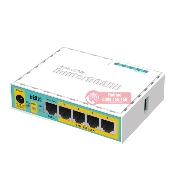 Thiết bị cân bằng tải ROUTER MIKROTIK RB750UPr2 (hEX PoE lite)