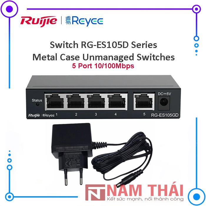 Thiết bị chuyển mạch Switch Ruijie Reyee RG-ES105D