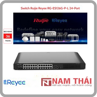 Thiết bị chuyển mạch Switch Ruijie Reyee RG-ES126G-P-L