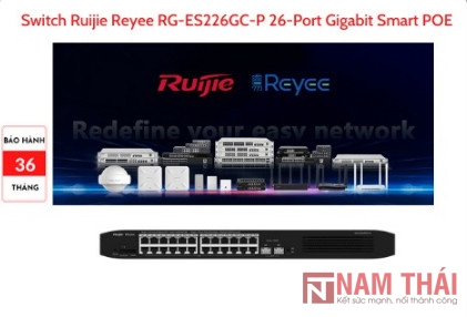 Thiết bị chuyển mạch Switch Ruijie Reyee RG-ES226GC-P