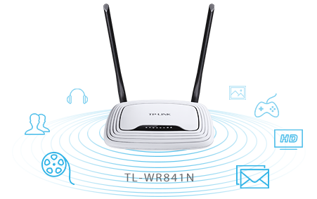 Thiết bị phát wifi 2 râu TP-Link TL-WR841N 300Mbps