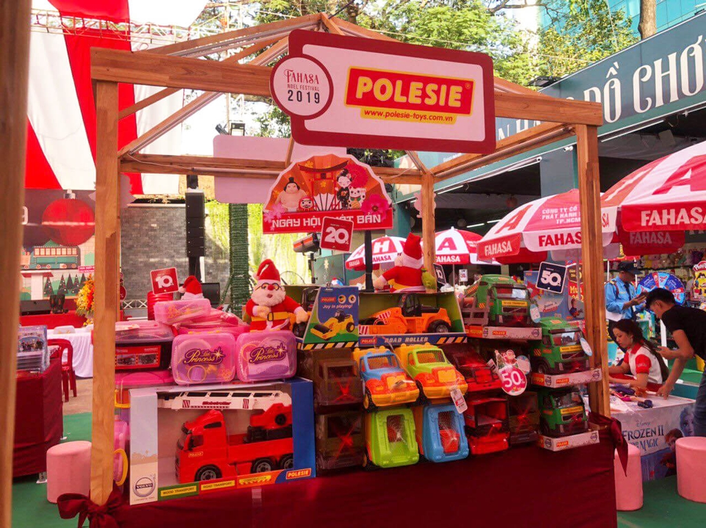 gian hàng thương hiệu đồ chơi polesie fahasa festival 2019