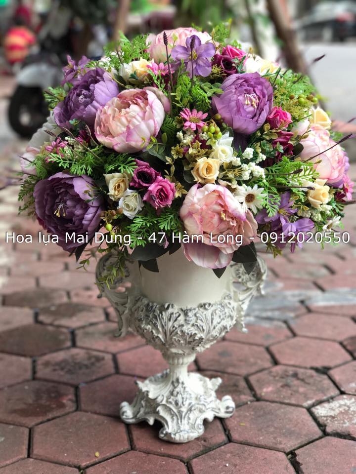 Bình Mẫu đơn thập cẩm