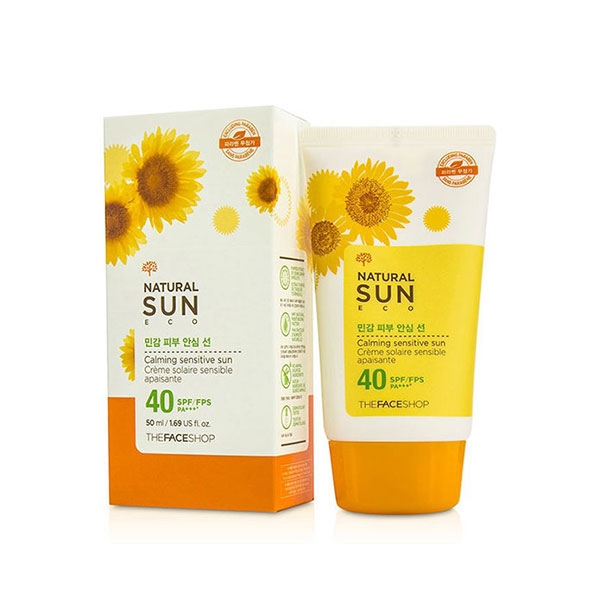 Kem chống nắng The Face Shop Natural Sun Eco Calming Sensitive Sun SPF 40 PA+++