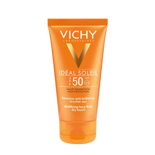 Kem chống nắng Vichy Ideal Soleil SPF 50 Mattifying Face Fluid Dry Touch