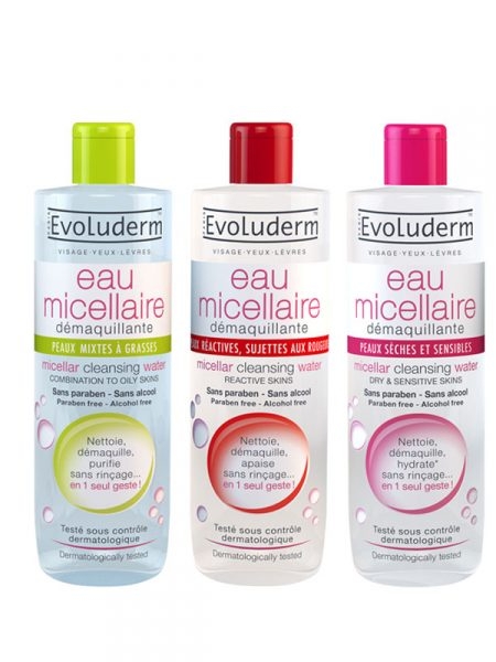 NƯỚC TẨY TRANG EVOLUDERM EAU MICELLAIRE 500ML