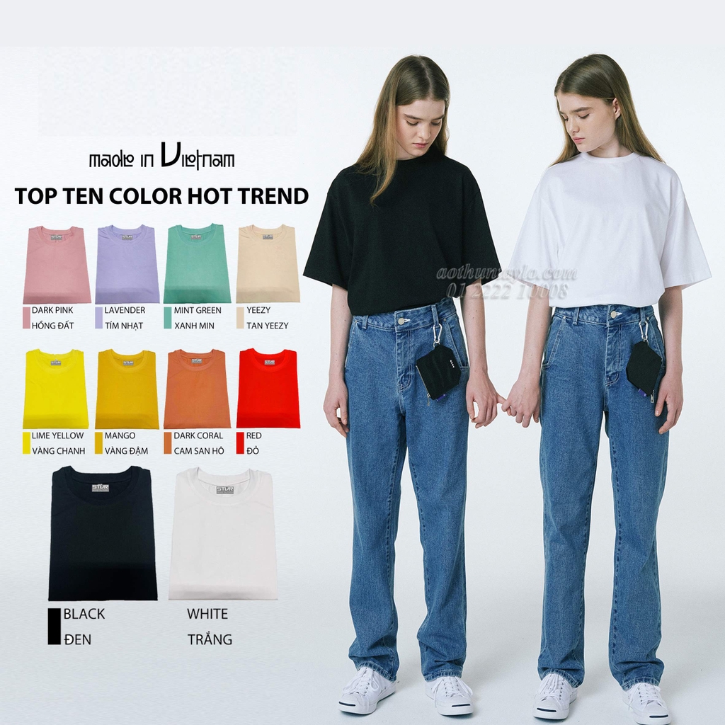 Xưởng May Chuyên Sỉ Áo Thun Form Rộng Oversized Giá Rẻ Vải Cotton