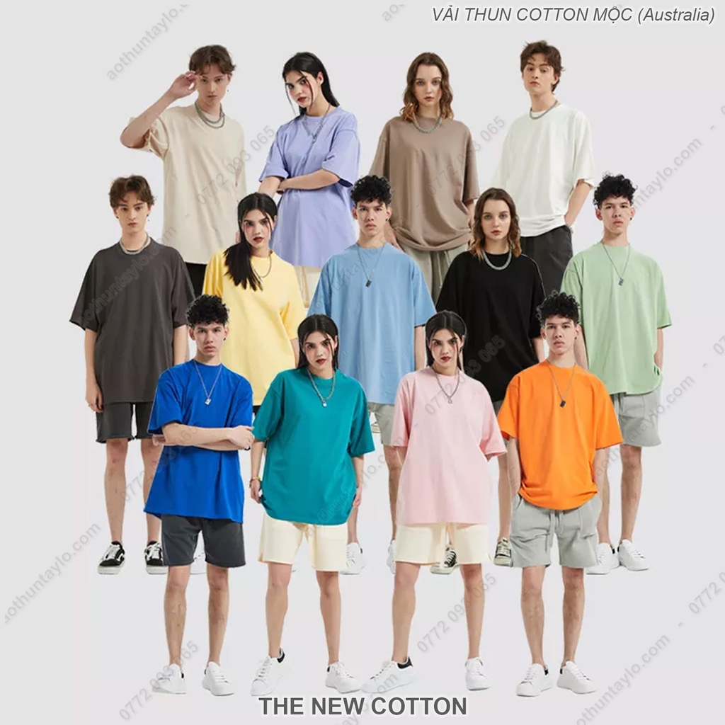 Chuyên Sỉ Phôi Áo Trơn x Vải Thun Premium 100% Cotton Mộc Úc | Xưởng May Local Brand Theo Yêu Cầu TheNewCotton.com