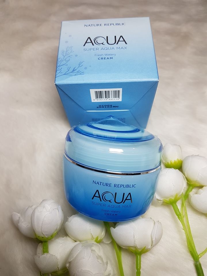 Kem Dưỡng Ẩm Nature Repubic Super Aqua Max Fresh Watery Cream.