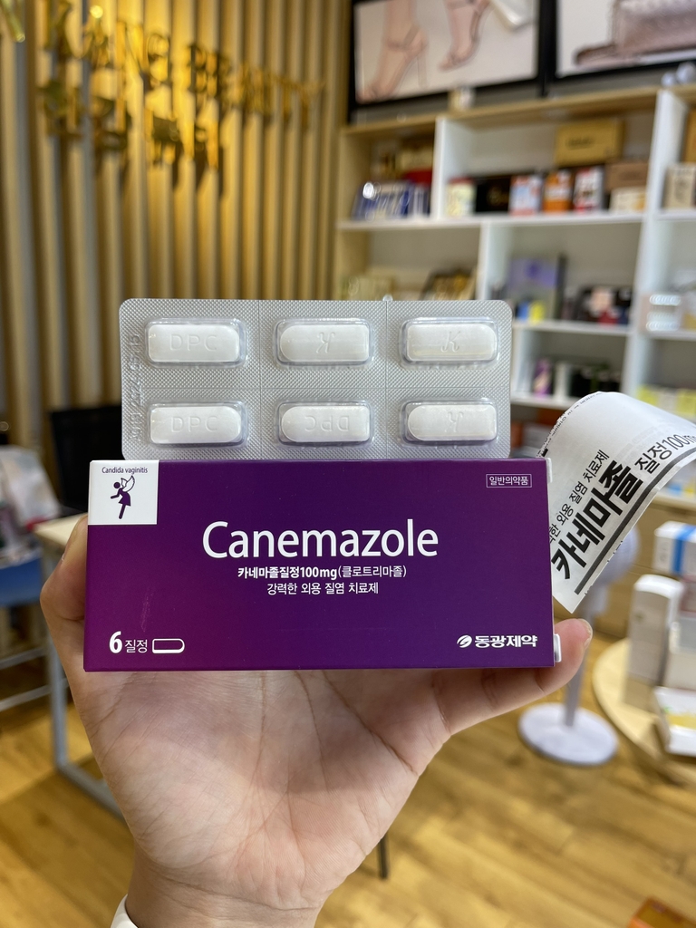 Viên đặt phụ khoa của Hàn Canemazole ( 1 hộp 6 viên )