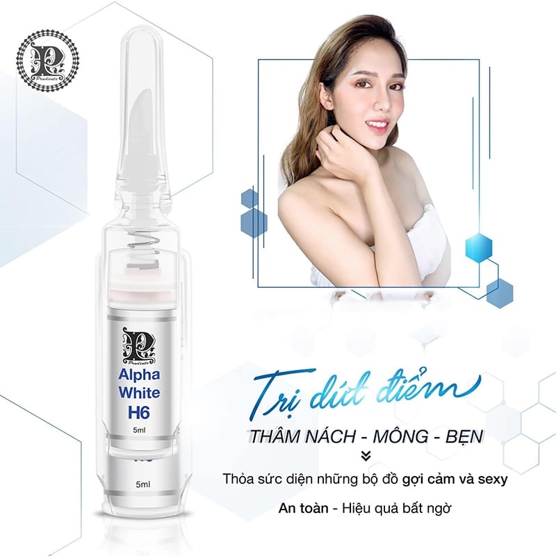 Serum Nuwhite hỗ trợ làm hồng nhũ hoa N1, vùng kín V1, hồng nách bẹn H6, trị thâm môi L1A Mibiti Prudente 5ml