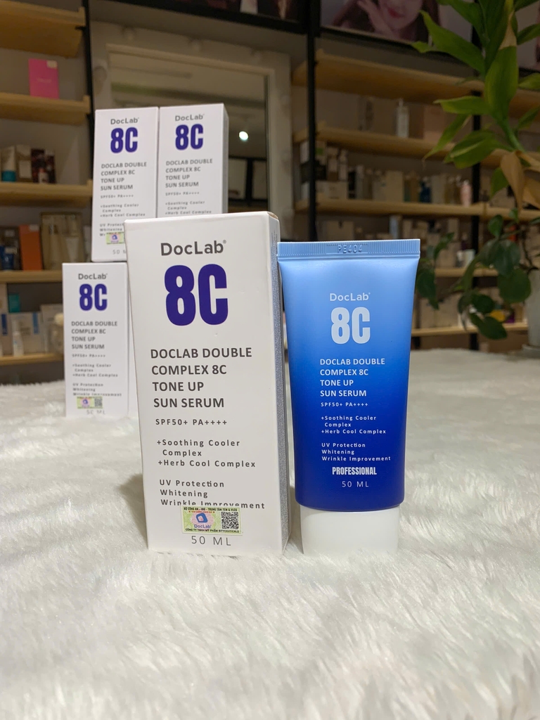 Serum Chống nắng 3 trong 1 dưỡng trắng nâng tone Doclap Double Complex 8C Tone Up Sun Serum SPF50+ PA++++