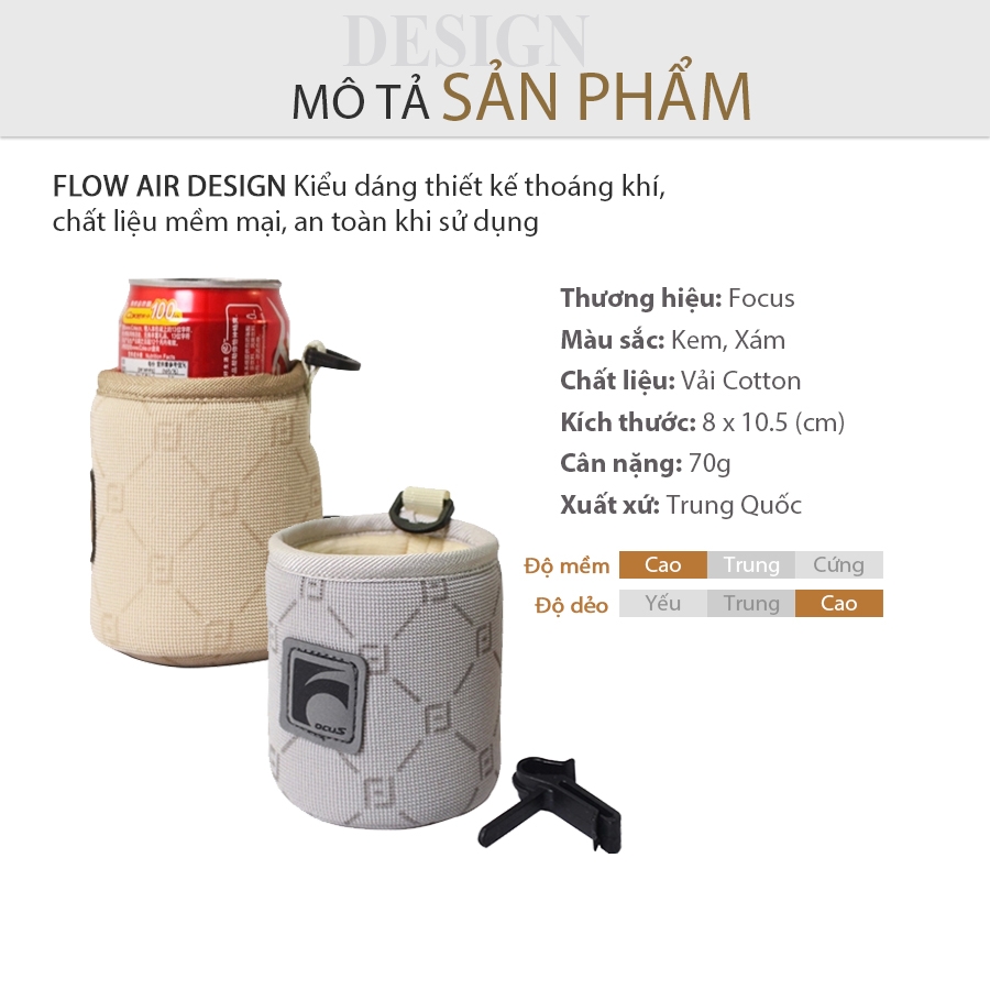 Trang Trí Để Ly FOCUS Gu F-X06F-B Màu Xám - Nhập Khẩu Chính Hãng