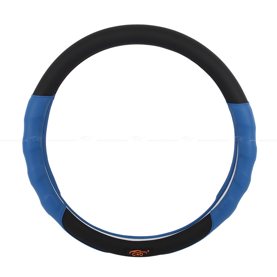 Bọc Vô Lăng CIND S048 Size M Màu Đen Lam - Nhập Khẩu Chính Hãng