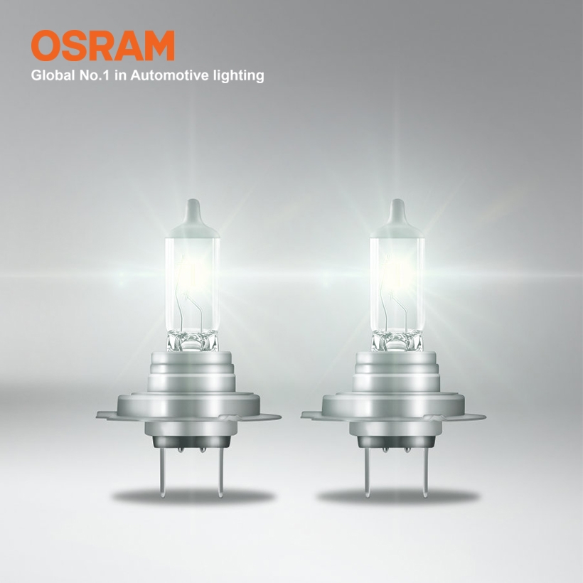 Combo 2 Bóng Đèn Halogen Tăng Sáng 100% OSRAM Truckstar Pro H7 24V 70W - Nhập Khẩu Chính Hãng