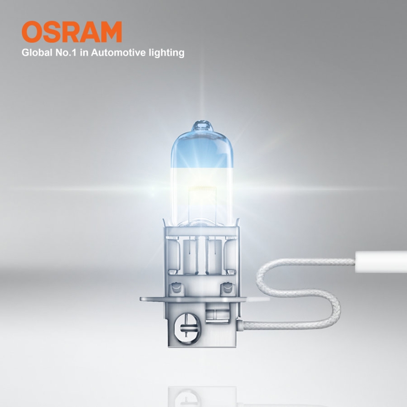 Combo 2 Bóng Đèn Halogen Tăng Sáng 150% OSRAM Night Breaker Laser H3 12V 55W - Nhập Khẩu Chính Hãng